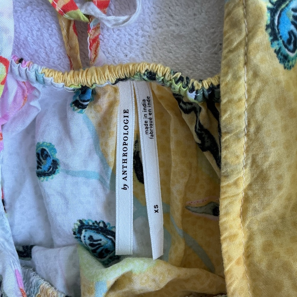 Anthropologie Yellow Floral Dress - Picture 12 of 15